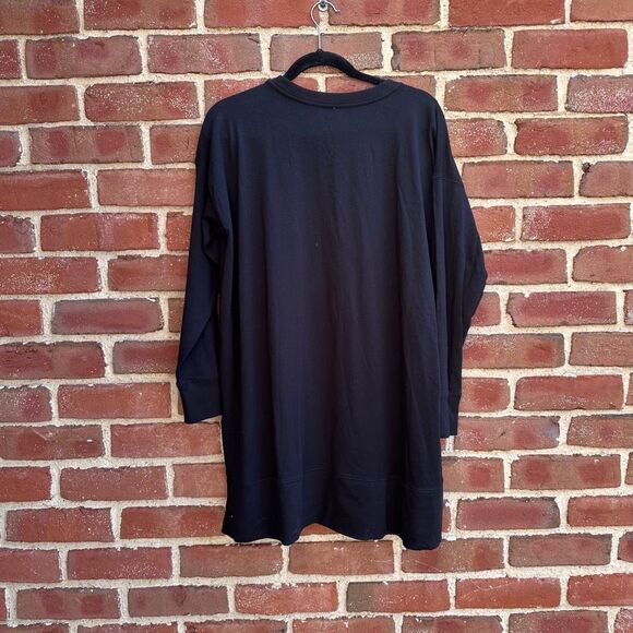 Eileen Fisher Cotton Stretch Jersey sweatshirt tunic dress medium NEW - Picture 7 of 7